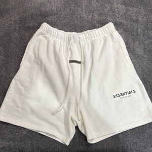 Fear of God Essentials Cream Athletic Shorts